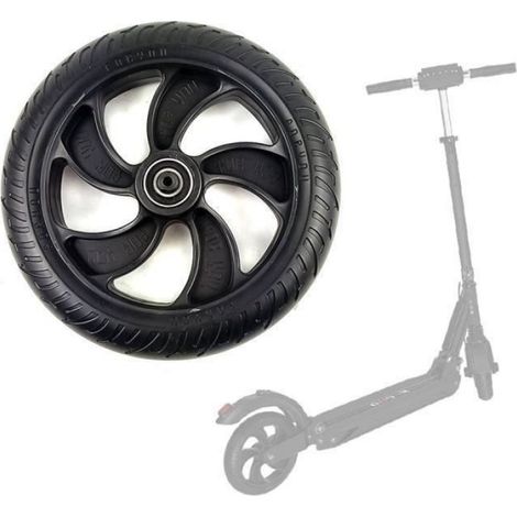MOON-Roue arrière Pneu en solide 8 pouces pour Trottinette Electrique Kugoo S1 (1/4)