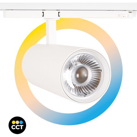 Faretto LED a binario trifase 36W - CCT - TRIAC dimming - CRI90 - (1/5)