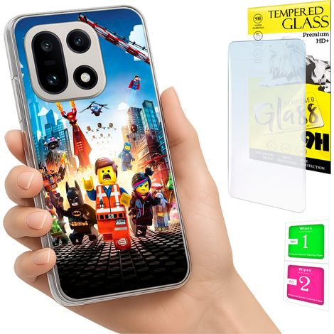 Custodia per OnePlus 15, cover posteriore con vetro 9H. (1/5)