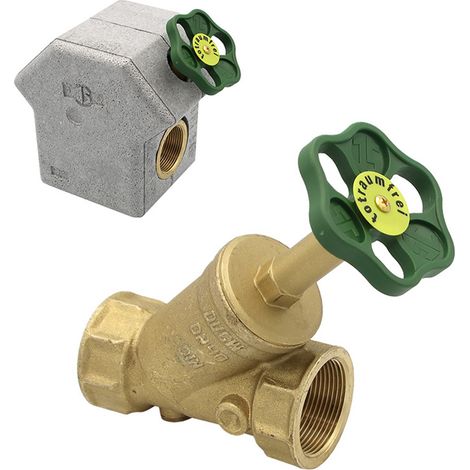 KFR-Ventil 1 1/2" mit Prüfschraube + Muffenanschluss mit Dämmschale