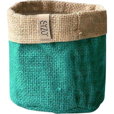 Sizo Waterdichte Plantenzak van Jute 25 cm Pétrole