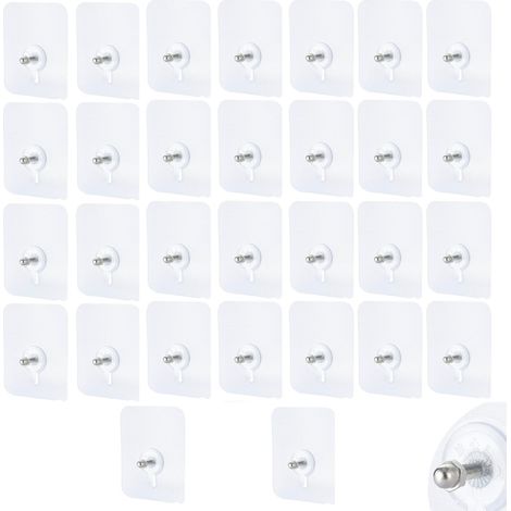 30 starke und nahtlose Klebewandhaken