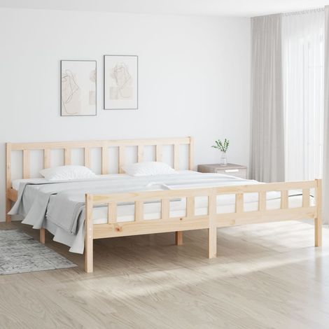 Giroletto senza Materasso in Legno Massello 160x200 cm vidaXL (1/5)