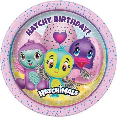 Piastre Hatchimals da 18 cm, 8 pezzi.