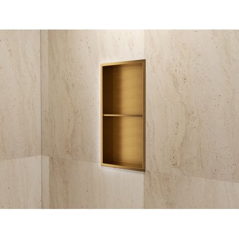 MEDIMEX HOR003/OC ARTIC Hornacina Con Estante 33x63 Oro Cepillado - ref: HOR003/OC (1/2)