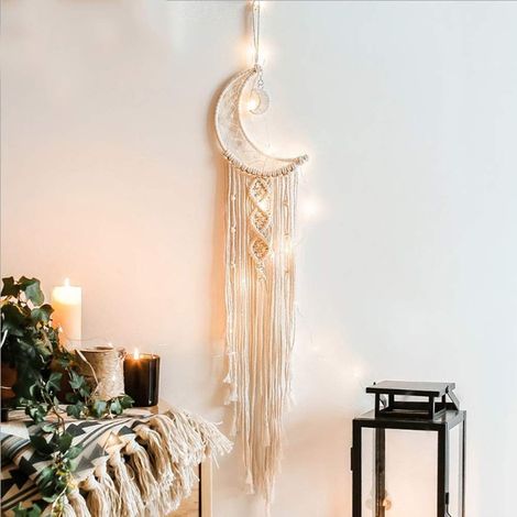 Tapiz de pared de algodón tejido a mano para bodas, cumpleaños, dormitorios, salas de estar y decoración del hogar. (1/5)