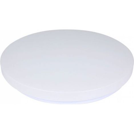 Lámpara de techo LED redonda V-TAC de 12 W con interruptor de cambio de color CCT 3 en 1, acabado satinado, diámetro: 255 mm, alto: 55 mm