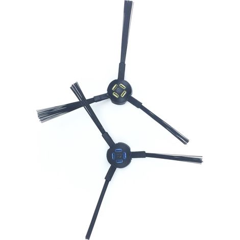 I258, Un par de cepillos laterales para ILIFE A9 / A7 / V8S, repuestos para aspiradora, fácil reemplazo. (1/4)