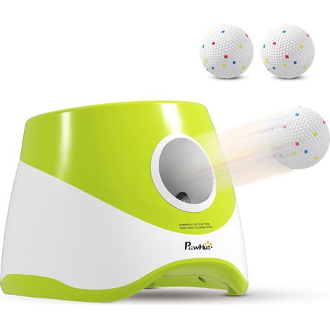 Lanceur de balles automatique avec 3 balles ETPU, 3 réglages de distance 6m/10m/14m, intérieur et extérieur, vert