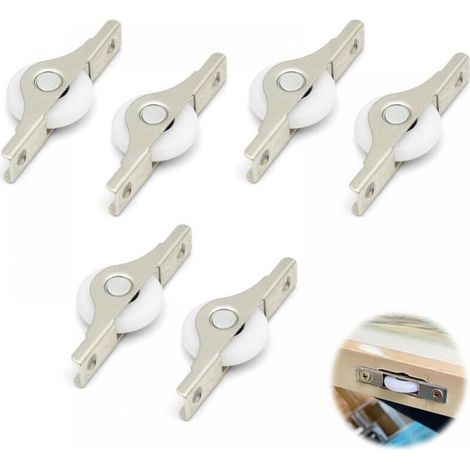 Mini roulettes en caoutchouc souple, petites roulettes pour meubles, mini roulettes fixes, roulettes fixes en plastique et en métal (1/5)
