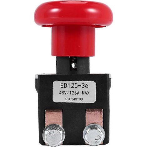 36V-48V 125A Not-Aus-Schalter – Sicherheitsstopp-Knopf für Golfwagen und Elektrofahrzeuge (1/5)