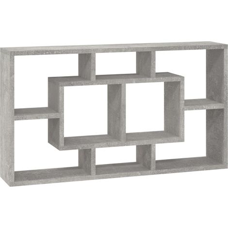 Maison Exclusive - Wandregal mit 8 Fächern Betongrau (1/5)