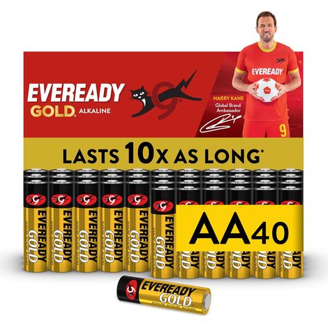 Piles AA (Lot de 40) - Alcaline 1,5V - Énergie (1/5)