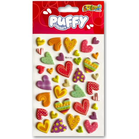 Puffy Valentines Stickers