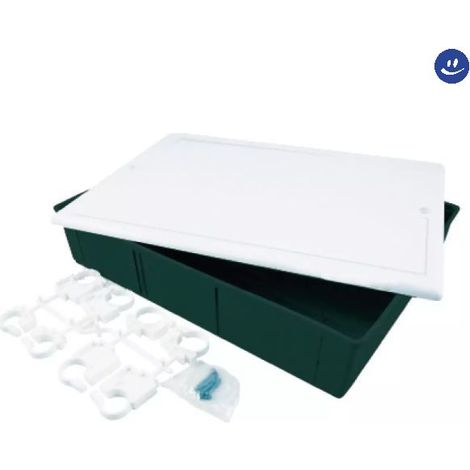 Cassetta di ispezione universale in plastica per collettori 52x32x8 cm TIEMME