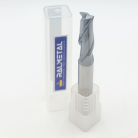 Fraise en carbure VHM 5 x 13 x 50 2F 2 dents 45 HRC  (1/3)