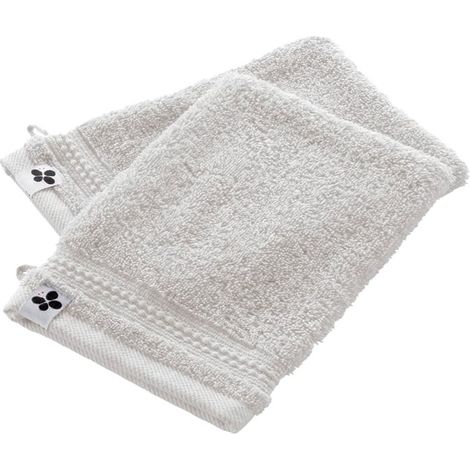EMMA - Lot de 2 Gants 15x21cm en Coton Bio Coloris Chantilly (1/5)