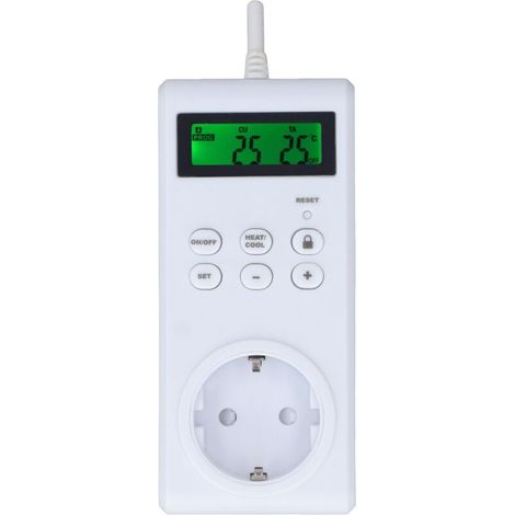 Sortie de Thermostat sans fil, Programmable, régulateur de température automatique, interrupteur, prise ue, 230V (1/5)