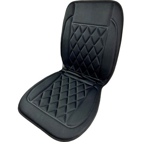 HP Autozubehör Beheizbare Sitzauflage Autositz Heizauflage 12V 12 V 2 Heizstufen 19183 Anthrazit-Gra