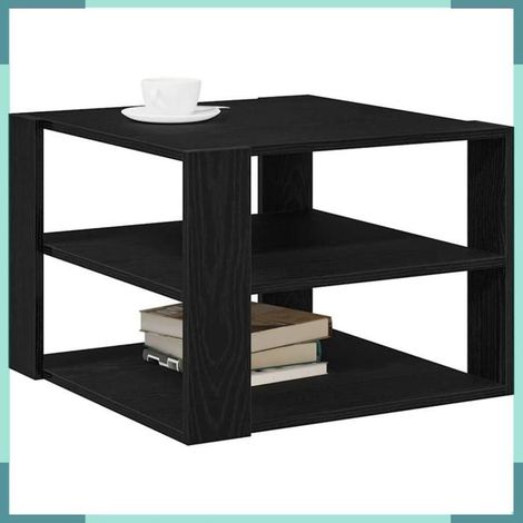 Table basse - 862608 - Chêne noir - Bois d'ingénierie - 58 x 58 x 40 cm (1/5)