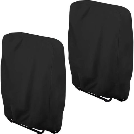 Housse chaises pliantes,Housse de protection chaises de jardin,coupe vent anti UV pour transats,chaise pliante,chaise conférence,transat,salon de jardin pliant,bache,avec sac de rangement (lot de 2,no (1/5)