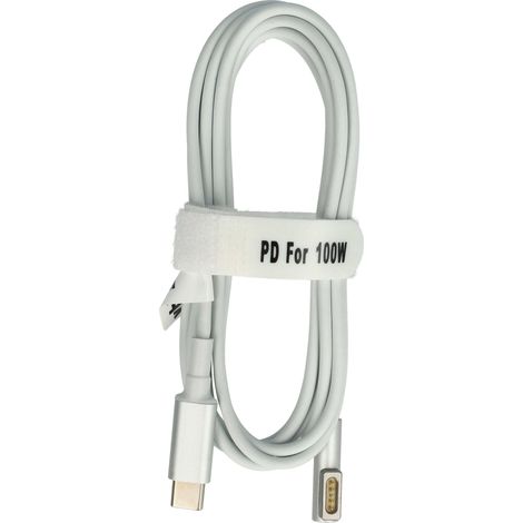 vhbw Adapterkabel USB Typ C auf MagSafe 1 kompatibel mit Apple MB404CH/A, MB403CH/A, MB402CH/A, MB240CH/A Notebook, Laptop - 170 cm, 100 W, PVC (1/5)