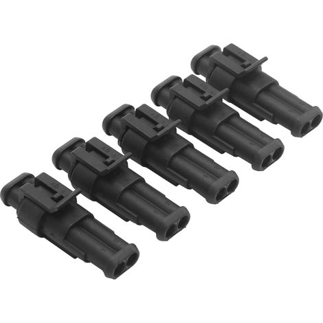 2-poliger, wasserdichter IP67 SuperSealed-Elektrostecker, 5er-Pack, für Auto, LKW, Motorrad, Boot (1/5)