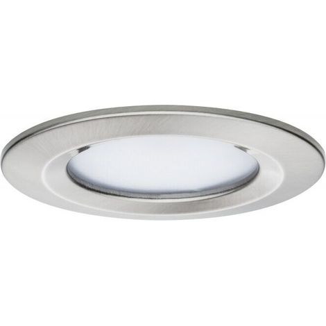 Spot LED encastrable pour salle de bains 93873 N/A 6 W Coin Slim fer (brossé) jeu de 3 (1/5)