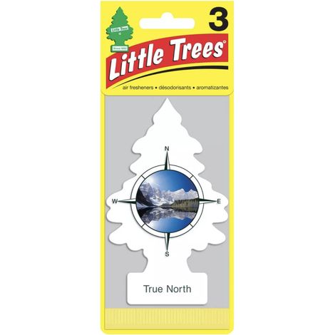 Sapin de Noël parfumé pour voiture, lot de 3, True North Little Trees
