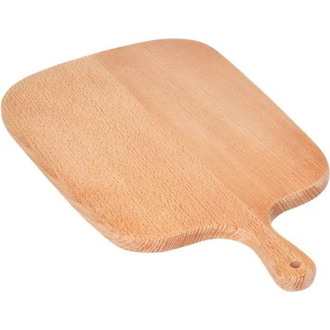 Planche à Découper - CHEFFINGER - Bois Massif - 41x27 cm - Couteau Inclus - Marron Clair