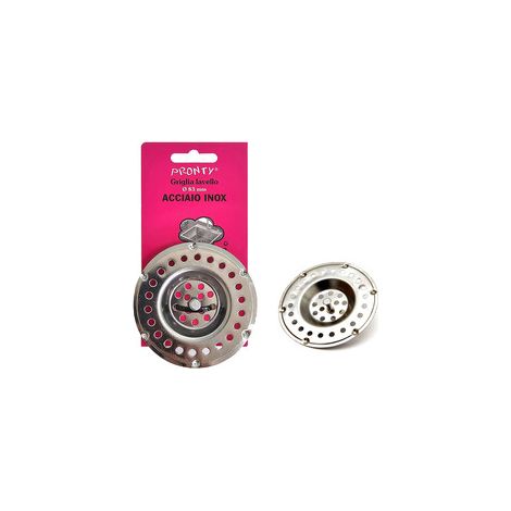 GRIGLIA P/LAVELLO C/POMELLO P/PILETTA INOX BL 1 PZ Q.TA 12