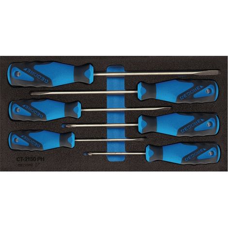 Gedore 1500 CT1-2150 PZ Schraubendreher-Set Kreuz, Schlitz (1/5)