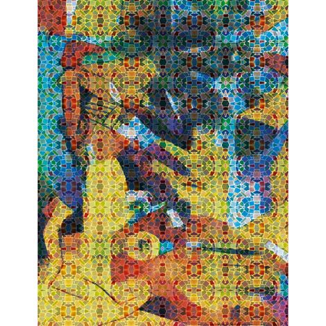 Papier peint panoramique mosaïque multicolore Tapisserie panoramique abstraite colorée chambre adulte Papier peint panoramique idéal cuisine (1/2)