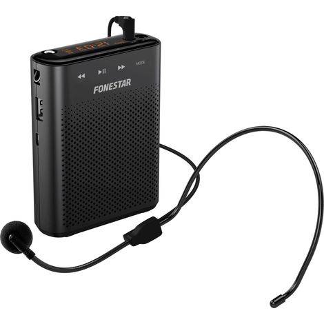 Tragbarer Verstärker 18 W mit Headset-Mikrofon