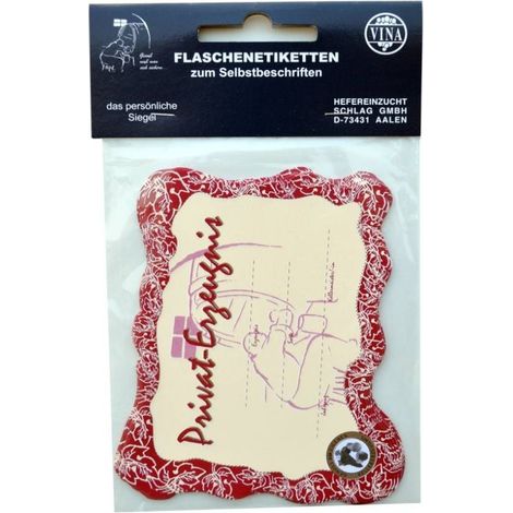 Vina Flaschenetikett zum Beschriften 25Stück Wein- und Obstverarbeitung
