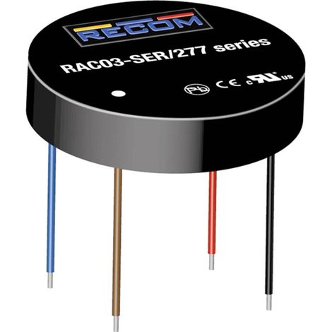 RECOM RAC03-3.3SER/277 Alimentation CA/CC pour circuits imprimés 3.3 V 3 W Y244402 (1/2)