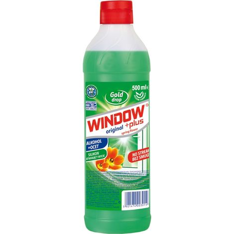 Ricarica per detergente per vetri Window Plus, profumo di fiori primaverili, 500 ml (1/2)