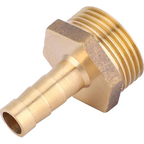 Raccord à barbelures en laiton, filetage mâle G3/4, connecteur de tuyau 10mm, pour gaz ou liquide, lot de 2 pièces (1/5)