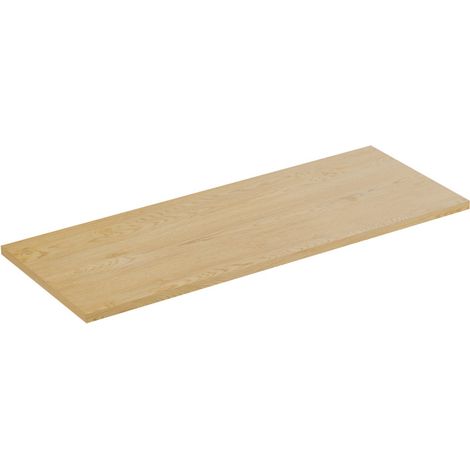 Plateau meuble sous vasque - L 120 x P 46 x H 2,5 cm - Caldera Clair - Livraison gratuite