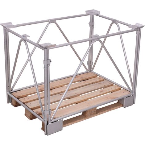 VARIOfit Palettenaufsatz Typ 68 verzinkt 1.200 x 1.000 mm Nutzhöhe 1.600 mm (1/2)
