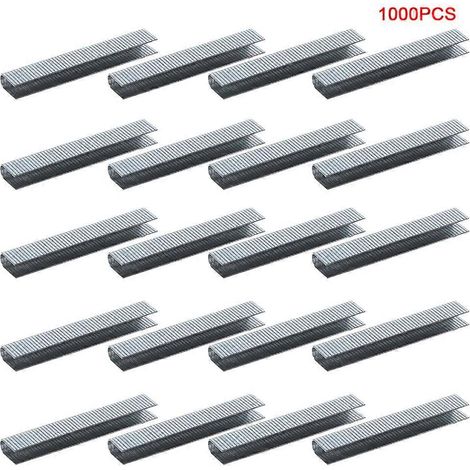 Lot de 1000 clous en forme de U (12 x 6,3 mm) pour agrafeuse, couleur marron. (1/4)
