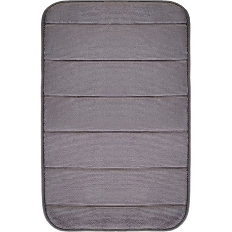 Alfombra de baño de espuma 40x60cm gris