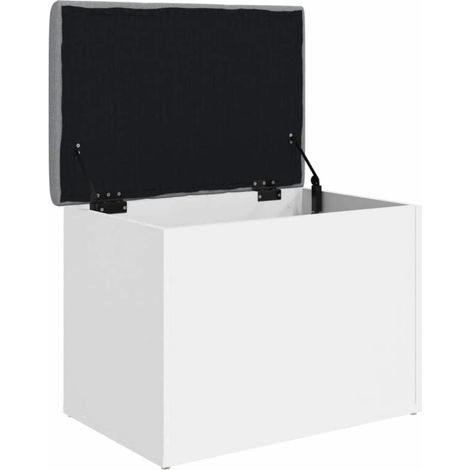Storage Bench White 62x42x45 cm Engineered Wood vidaXL