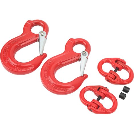 2er-Set Hebebänder mit Haken und Öse, hochbelastbar, 1,12 t Tragkraft, Anhänger-Hebehammer, Kettenverbinder (1/5)