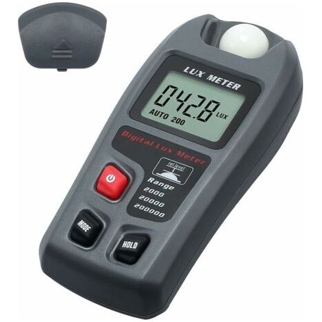 LAN Luxmètre Numérique Lux Mètre Digital Poche Photomètre Illuminance Numérique LCD Éclairement Luminomètre Teseur de Lumière Mètre pour École Famille Industrie Entrepôt Lab (1/5)