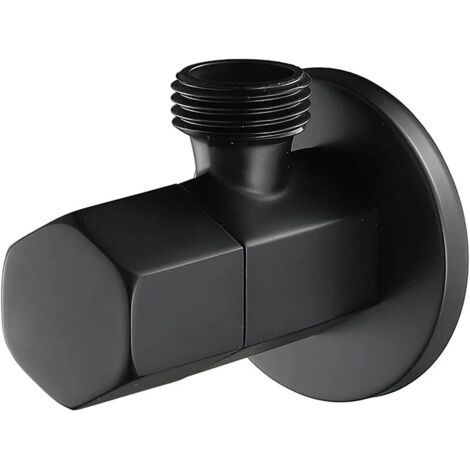 Robinet d'arrêt équerre G1/2 en laiton – Vanne quart de tour – Joints en céramique – Installation rapide sans outils – Compatible avec robinets standards (1/5)