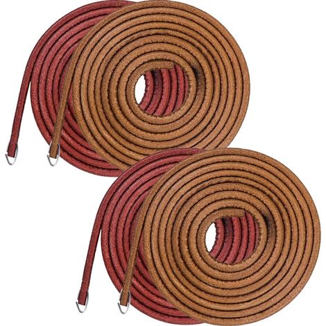 Lot de 4 courroies de machine à coudre en cuir de vachette, Ø5 mm, 1,83 m – DELKEVIC (1/5)