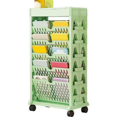 Étagère à livres de rangement, petite bibliothèque, grande capacité, accès facile pour salon et chambre, double rangée, 5 niveaux, verte
