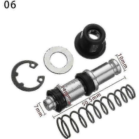 Kit de réparation de piston de pompe de frein d'embrayage de moto 11 mm 12,7 mm 14 mm, accessoires de réparation pour maître-cylindre de moto (6) (1/5)