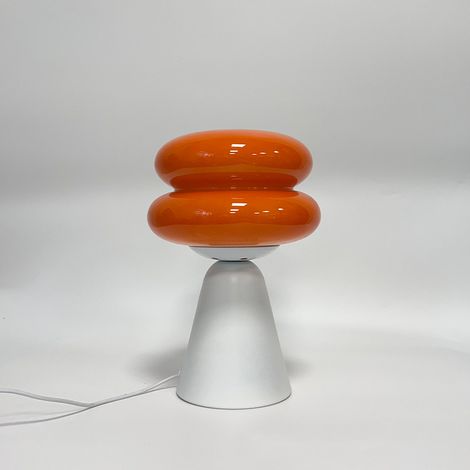 Lampe champignon vintage orange (1/5)